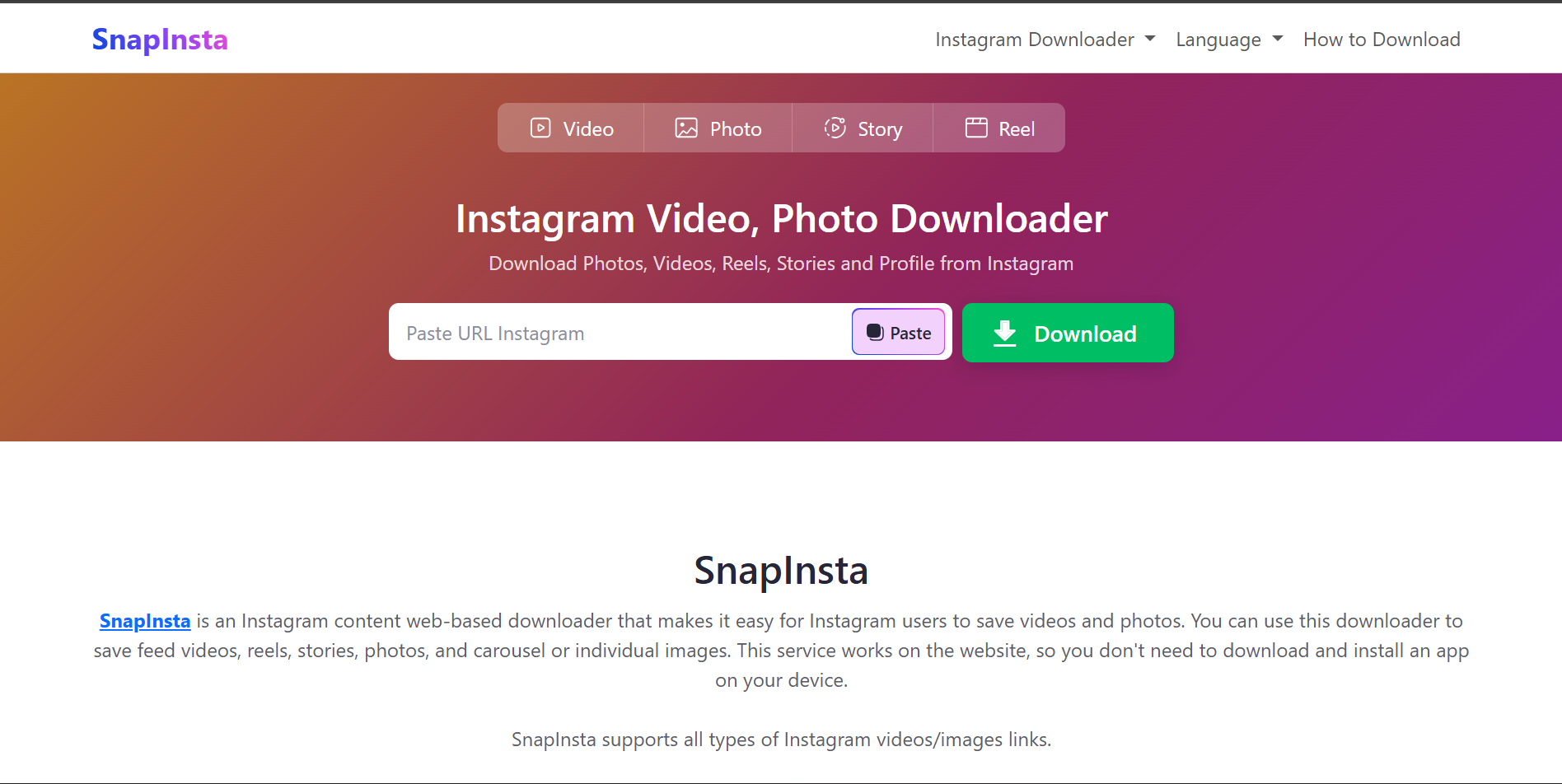 Tips Menggunakan SnapInsta agar Hasil Download Maksimal